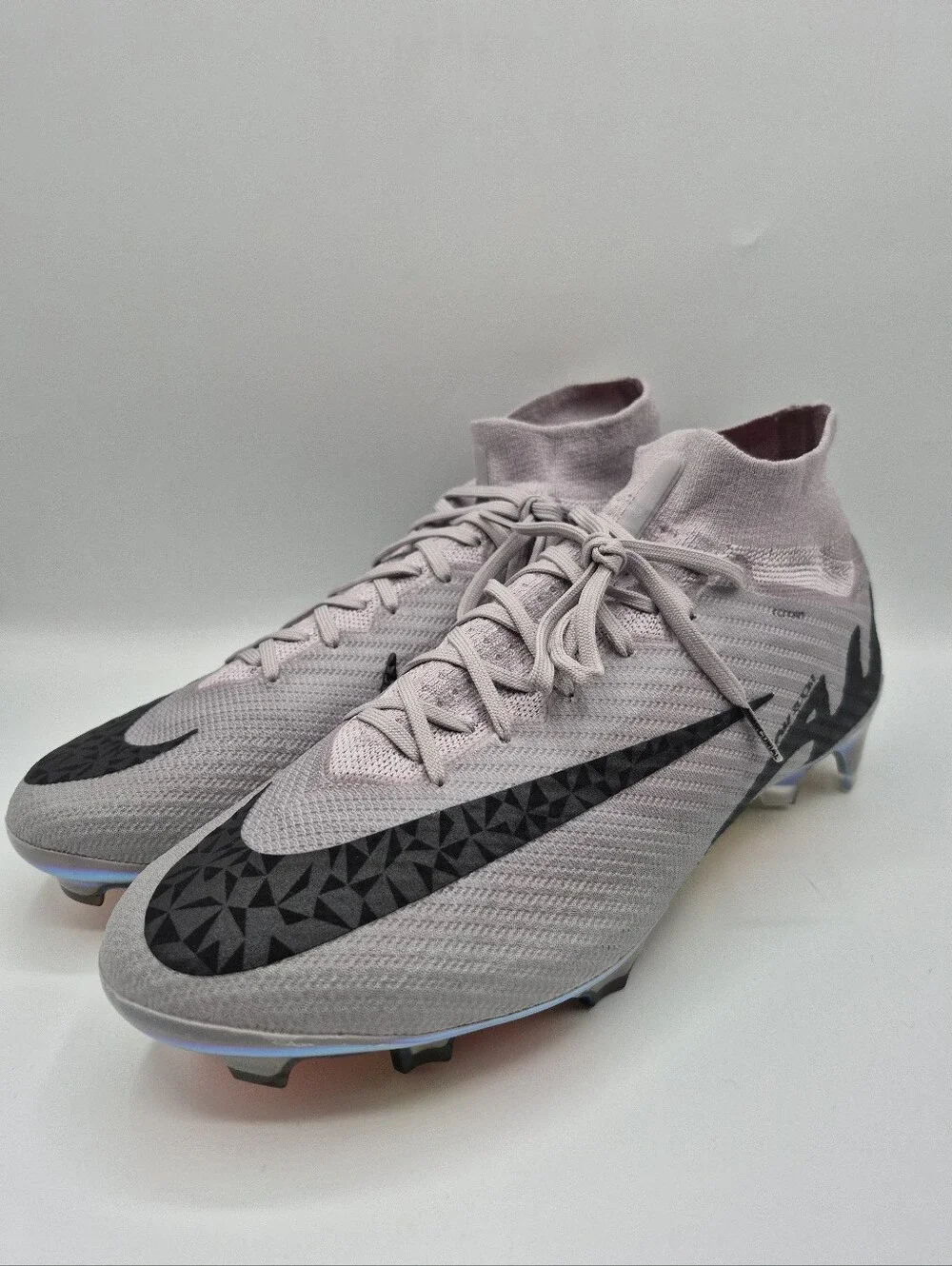 Nike Mercurial Superfly 9 Elite FG Soccer Cleats Grey Mens Size 10 HF4382-001